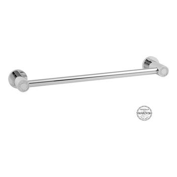 MUSE DIAMOND TOWEL BAR 24 INCHES. CHROME