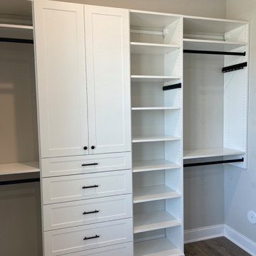 Closed Shelving within a Closet