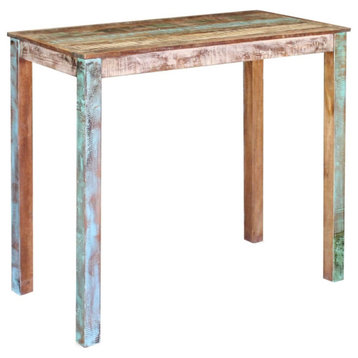 Vidaxl Bar Table Solid Reclaimed Wood 45.3"x23.6"x42"