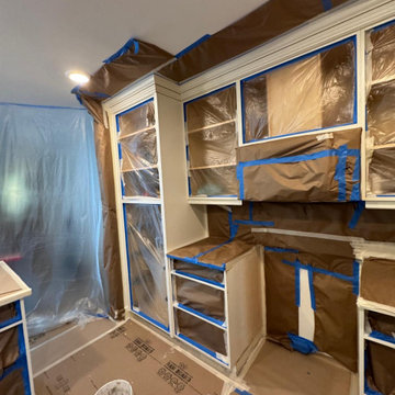 Custom Kitchen Cabinet Refinishing Project