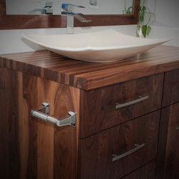 All-Walnut Bathroom Vanity - Bathroom Vanities And Sink Consoles