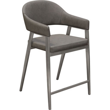 Adele Counter Height Chairs (Set of 2) - Gray