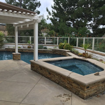 Dalton residence. Pool & raised spa.