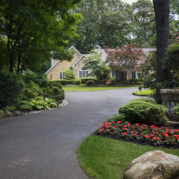 Cherry Hill Patio with Unique Fire Pit