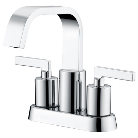 Luxier MSC14-T Single-Handle Bathroom Faucet With Drain, Chrome