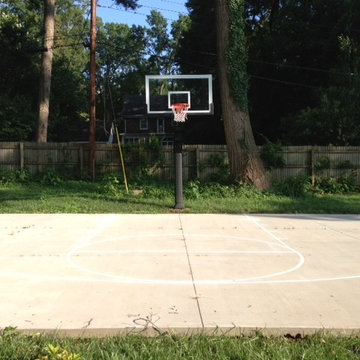 Erik J's Pro Dunk Platinum Basketball System on a 46x30 in Charlotte, NC