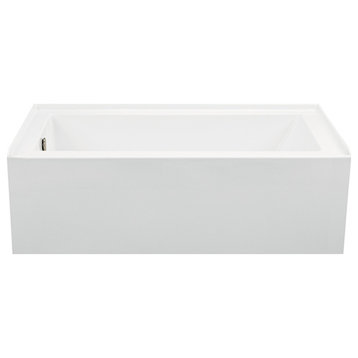 Integral Skirted Right-Hand Drain Whirlpool Bath Biscuit 59.5x30x16