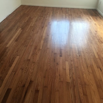 Repaired and Finished Old Red Oak Floors in Riverside