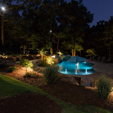Johns Creek, GA Backyard Lighting Project