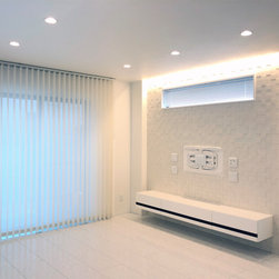 ホワイトフロートテレビボード - リビング家具