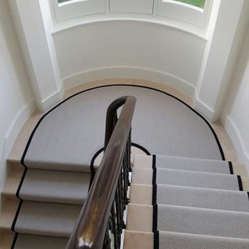 Installing Carpet to Stairs With Border