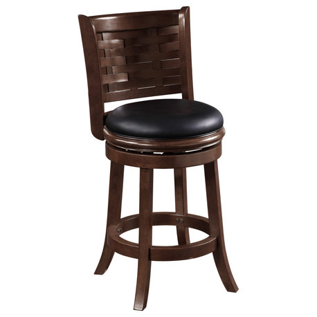 Sumatra Swivel Counter Stool, Cappuccino