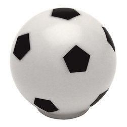 Cosmas - Cosmas Athleticz Collection 67122 Soccer Ball Round Cabinet Knob - Cabinet And Drawer Knobs