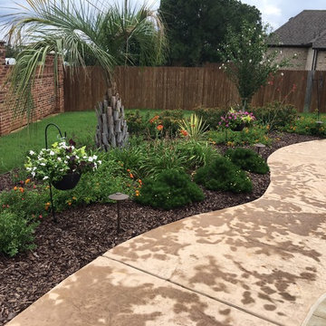 New pool flower beds