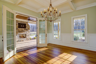 Inspiration for a cottage dining room remodel in Raleigh