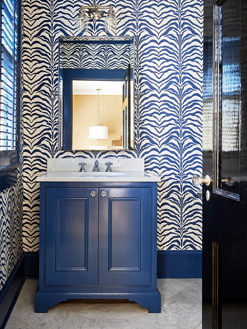 Blue And White Bathroom Houzz