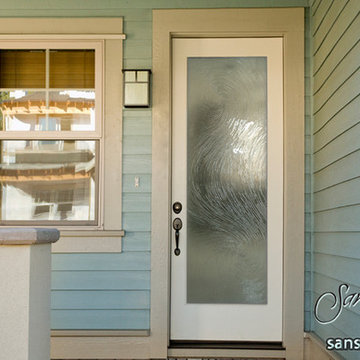 Glass Front Doors - Cast Swirls