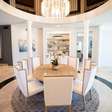 Staircase, Dining Room and Living Room Remodel at Coto de Caza, CA