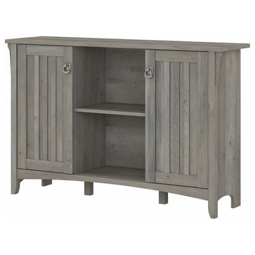 Bush Furniture Salinas Accent Storage Cabinet with Doors in Driftwood Gray