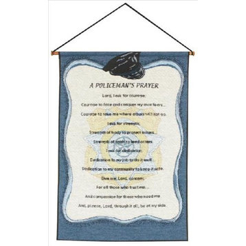 A Policeman's Prayer Tapestry Wall Hanging