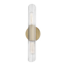 Mitzi Lighting Cecily H177102S-AGB 2 Light Small Wall Sconce, Aged Brass