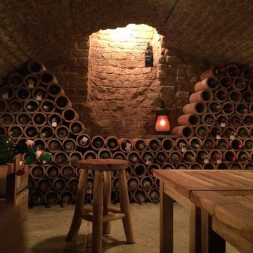 Conversion of vaulted basement into a wine cellar in Kensington Square