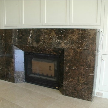 Marble fireplace