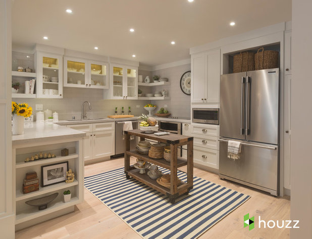 Transitional Kitchen by Breeze Giannasio Interiors