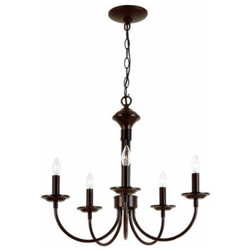Candle 19" Chandelier, Rubbed Oil Bronze