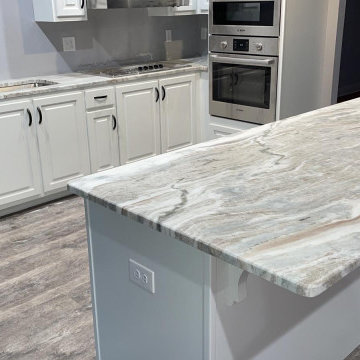 Leathered Fantasy Brown Dolomite Kitchen Countertops