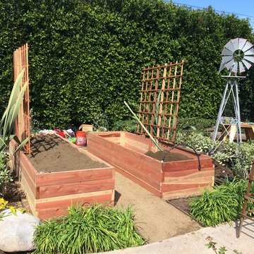Backyard farm theme garden