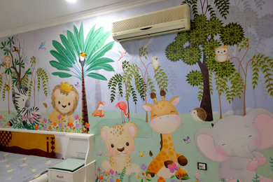Nursery Room Wallpaper design