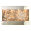 Sunrise Springs water fountain, Brown Marble, Stainless Steel, Square