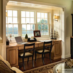 KraftMaid: Maple Desk in Burnished Ginger - Desks And Hutches