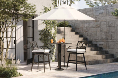 Inspiration for a modern patio remodel in New York