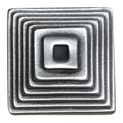 Dartefax - Square Pyramid Knob, Oil Rub Bronze - Cabinet And Drawer Knobs