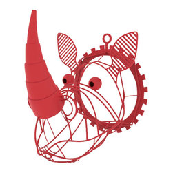 Matt Grote - 3D Printed Rhino Head Wall Art - Wall Sculptures