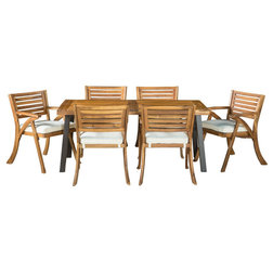 Transitional Outdoor Dining Sets by GDFStudio