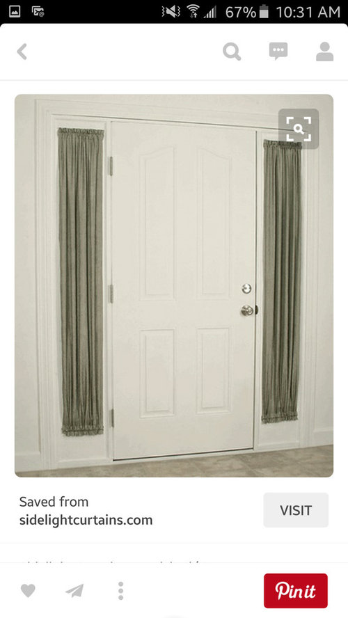 How should I cover my sidelight windows?