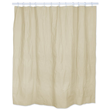 Solid Cream Shower Curtain