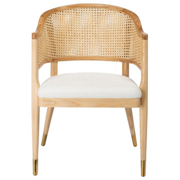 Safavieh Couture Rogue Rattan Dining Chair, Natural