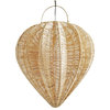 Raw Rattan Starfruit Lantern Medium