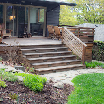 Mount Tabor Sloped Backyard