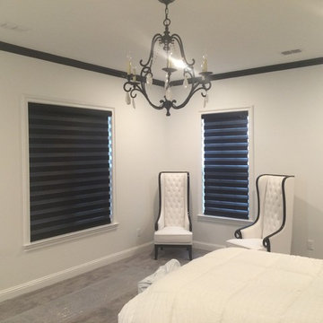 Custom Lake house Shades - Upstairs front bedroom