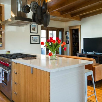 Warm Toned & Trendy West Los Angeles Kitchen