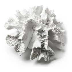 Small White Flower Coral Branch Replica - Bathroom Accessories