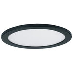 Maxim Lighting - Maxim Lighting Wafer 7" Round LED Wall/Flush, 3000K, Black/White - Wafer was designed for the discriminate consumer who wants the low profile look of recessed without the high cost. Manufactured of die cast aluminum, Wafer brings ultimate heat dissipation to its edge lit technology. Edge lighting gives very even light distribution while dispersing heat over a larger area. The result of this is longer LED life and better light diffusion.
