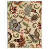 Aubrey Floral Ivory and Multi Rug, 7'10"x10'