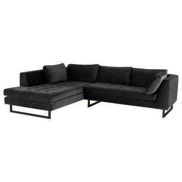 Janis Sectional Sofa, Shadow Grey