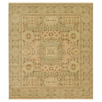 Traditional Palazzo 10' Square Grass Area Rug